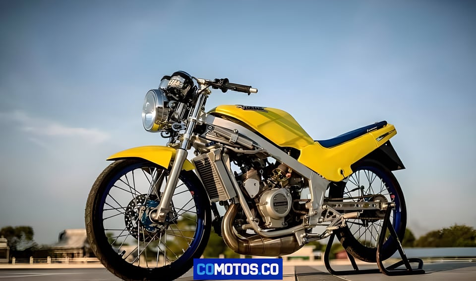 Kawasaki Victor 150 MS - Ninja 150 SS amarillo, yellow color