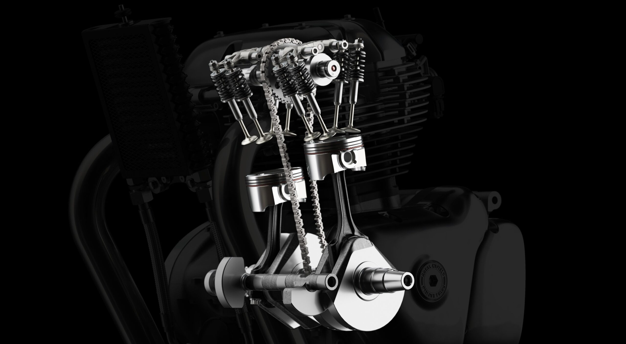 Royal Enfield Continental GT 650 Incerceptor 650 cilindros internos, culata, engien partes, cylinder